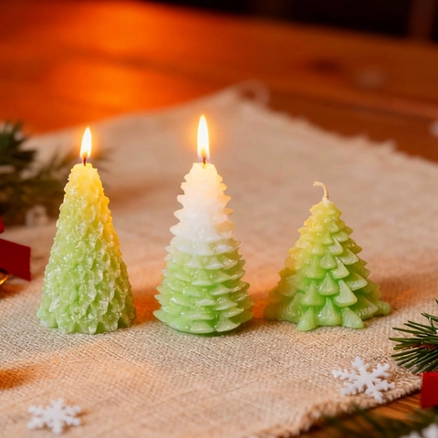 Kerstboom Siliconen Mal Voor DIY Handgemaakte Kaarsen Aromatherapie Was Epoxyhars Ornamenten Feestelijke Huisdecoratie