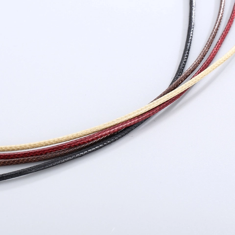 Waxed Rope Necklace Cord With Stainless Steel Lobster Clasp Minimalist DIY Jewelry Base Chain For Pendants Unisex