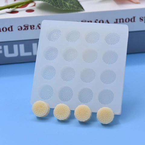 Blumenmuster Silikonform Für Schokolade Fondant Kuchen Backen Basteln Durchscheinend Weiß