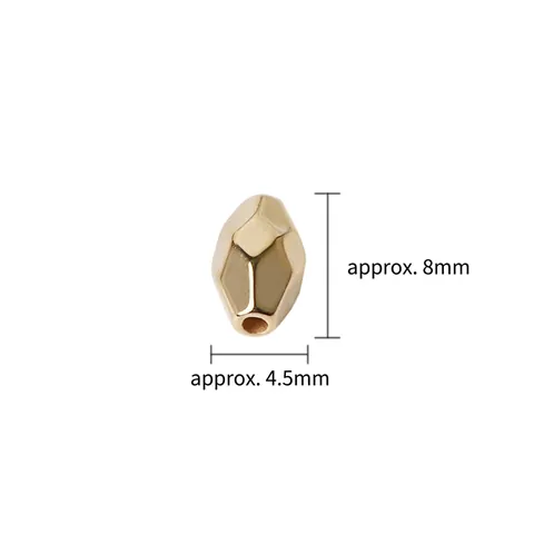 Perle Distanziatrici A Diamante Sfaccettate CCB Perle A Tubo In Plastica Placcata Oro Per Creazione Gioielli Fai Da Te Bracciali Collane