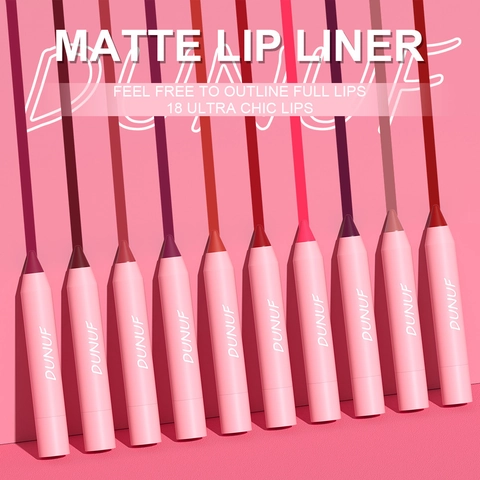 Crayon À Lèvres Mat Imperméable Longue Tenue Contour Des Lèvres Velours Lisse Sans Bavure Cosmétique Femmes