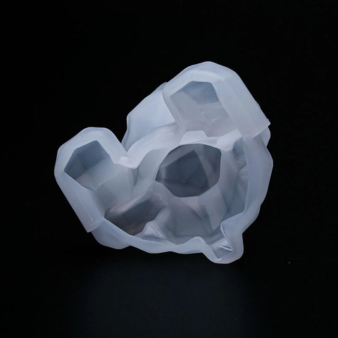 3D Geometric Bear Silicone Mold DIY Resin Epoxy Mirror Surface Aromatherapy Gypsum Candle Making Cake Decorating Tools