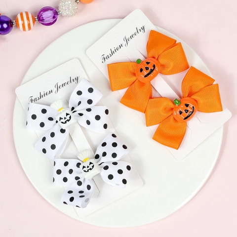 Fermagli Per Capelli Halloween Fiocco Zucca Fantasma Pipistrello Cappello Da Strega Copricapo Da Festa Per Ragazze Bambine
