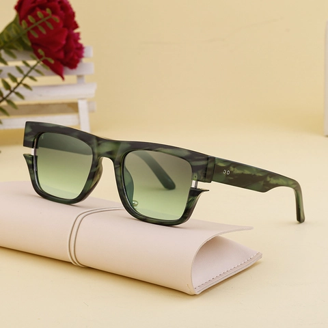 Retro Square Frame Sunglasses Men PC UV400 Protection Oversized Vintage Shades For Driving Cycling Outdoor Unisex