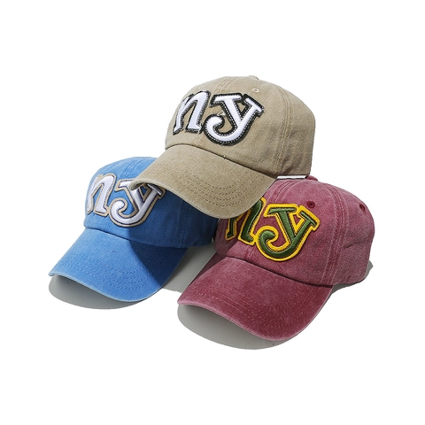 Vintage Baseballkappe Aus Gewaschener Baumwolle Mit Buchstabenstickerei Verstellbare Outdoor Sonnenhut Unisex Streetwear