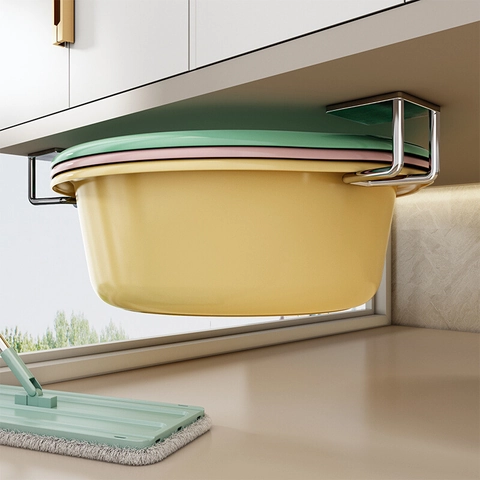 Edelstahl Waschbecken Haken Stanzfrei Klebend Schrank Becken Halter Für Bad Küche Wand Aufbewahrung Wasserdicht
