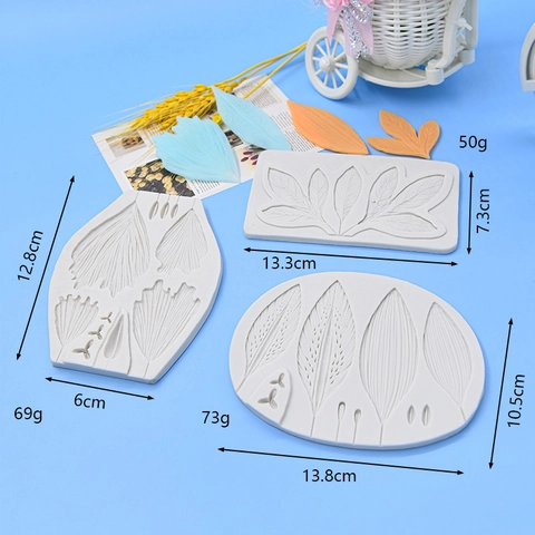 Blad Siliconen Vorm DIY Realistische Boombladnerf Textuur Voor Taart Decoratie Fondant Gum Paste Bakkerij Tool