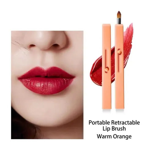 Pennello Labbra Retrattile Portatile Fibra Sintetica Mini Applicatore Rossetto Per Truccatore Professionista