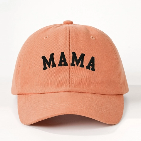 Casquette De Baseball Broderie MAMA Sergé De Coton Ajustable Chapeau De Soleil Décontracté Pour Femmes