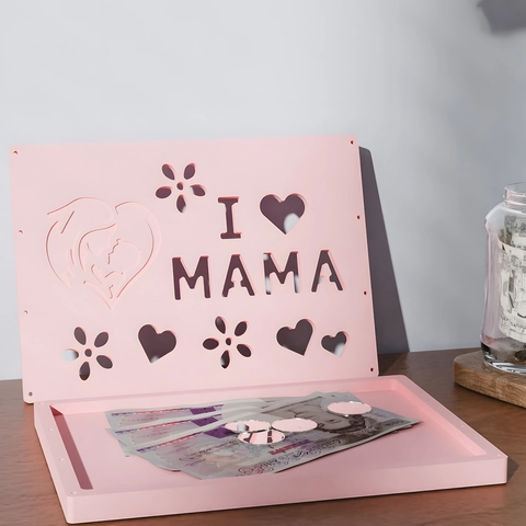 Mother's Day Silicone Mold I Love Mama Hollow Letter Storage Box DIY Resin Epoxy Casting Tool Floral Heart Design Handicraft Gift