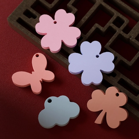 Molde Silicona Mariposa Nube Trébol Para DIY Resina Fundición Colgante Llavero Joyería Fabricación Claro