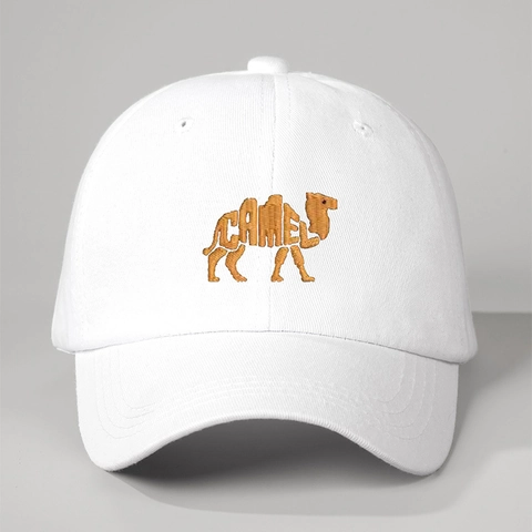 Cappello Da Baseball Lavato Vintage Ricamo Cammello Regolabile Protezione Solare Berretto Retrò