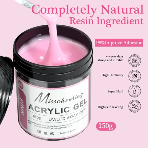 Acrylic Gel Nail Extension Uv Led Soak Off Strengthening Sculpting Nude Pink Clear Colors Professional Manicure