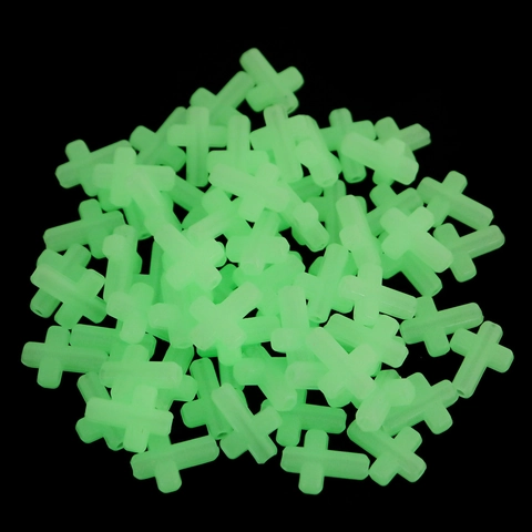 Cross Shaped Glow In The Dark Beads Plastic Luminous Beads For DIY Jewelry Making Necklaces Earrings Craft Materials