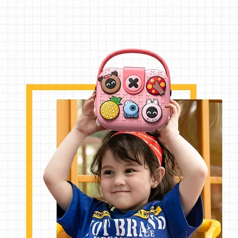 Bolso Bandolera Niños Silicona DIY Abalorios De Dibujos Animados Impermeable Bolso De Hombro De Mano Regalo Niños