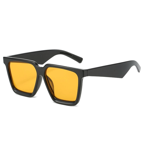 Mode Quadratischer Großer Rahmen Sonnenbrille Damen Vintage PC UV400 Schutz Trendy Streetstyle Sonnenbrille Brillenzubehör