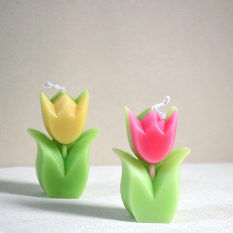Tulpenblüte Silikonform Lebensmittelecht Für DIY Duftkerzen Handgemachte Seife Gipsornamente Diffusorstein Realistisches 3D Design