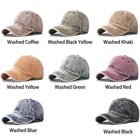 Berretto Da Baseball Vintage Denim Lavato Distressed Regolabile Dad Hat Outdoor Casual Protezione Solare Per Uomini Donne