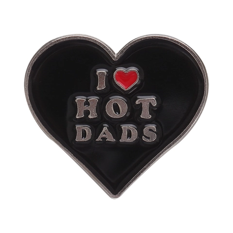 Divertente Spilla in Lega di Smalto a Forma di Cuore con Slogan di Lettere Umoristiche per Decorazione Abbigliamento Zaino Gioielli Vintage