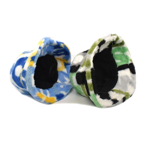 Faux Rabbit Fur Bucket Hat Plush Winter Warm Letter Print Camouflage Wide Brim Outdoor Basin Hat For Women Men