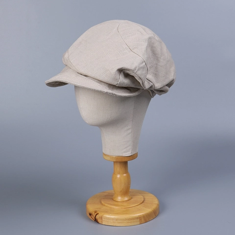 Retro Newsboy Pet Linnen Ademend Zonnehoed Vrouwen High Street Vintage Verstelbare Platte Pet Stijlvol