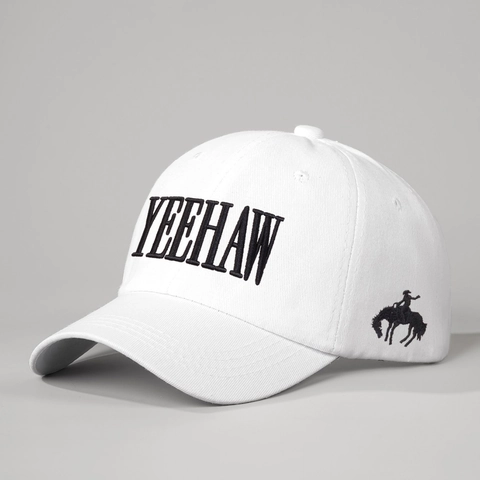Berretto Da Baseball Ricamato Yeehaw Cotone Regolabile Protezione Solare Stile Western Cowboy Cappello Casual