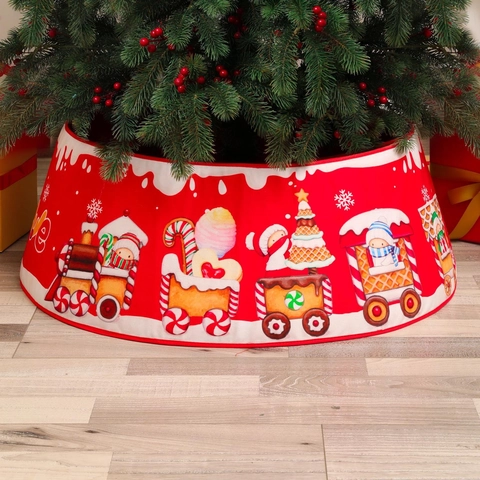 Collier De Sapin De Noël Paillettes Tissu Jupe De Sapin Décoration De Base Pour Fête De Vacances Ornements