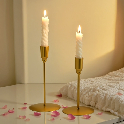 Vintage Metal Candlesticks Iron Candle Holder For Taper Candles Wedding Table Centerpiece Home Decor