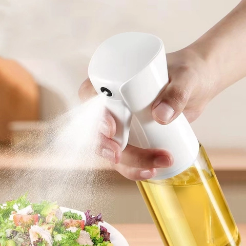 Vaporisateur Huile Cuisine Verre Et Plastique Type Presse Pulvérisateur Brouillard Fin Anti Fuite Pour Barbecue Salade
