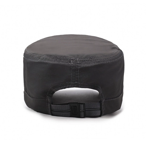 Cadet Cap Sneldrogend Polyester Katoen Ademend Metalen Oogjes Platte Militaire Hoed Zonnescherm Voor Heren Dames