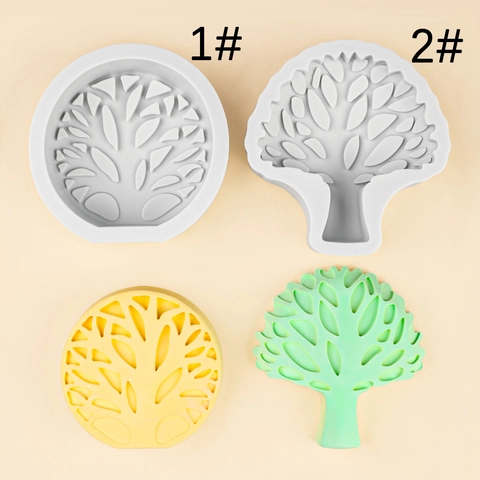 Tree Of Life Silicone Mold For DIY Scented Candle Handmade Soap Plaster Fondant Baking Big Tree Shape Flexible Durable