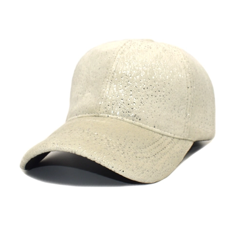 Berretto da Baseball da Donna Invernale Moda Paillettes Misto Cotone Poliestere Caldo Glitter Cappello da Sole Regolabile All'aperto