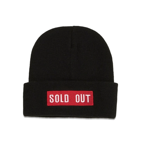 Sold Out Embroidered Beanie Hat Acrylic Knitted Cuff Cap Winter Warm Street Fashion Unisex