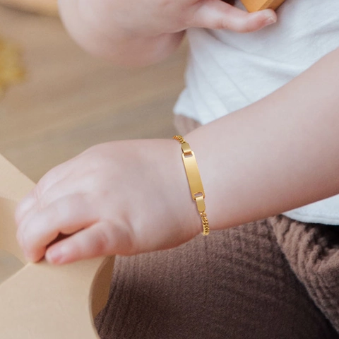 Stainless Steel ID Bracelet Blank Curved Plate Identification Jewelry For Baby Kids Women Adjustable Link Chain