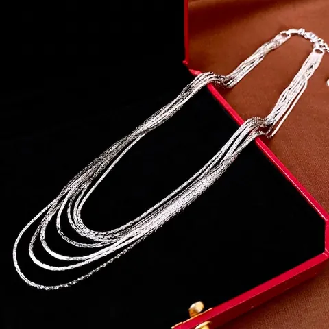 Multi Layer Necklace Copper Real Gold Plated Exaggerated Choker Fashion Trendy Luxury Elegant Statement Jewelry For Women