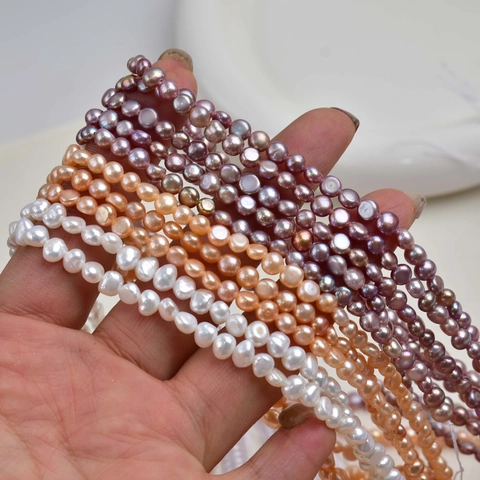 Natuurlijke Zoetwaterparel Kralen Barok Losse Parels Voor DIY Ketting Armband Sieraden Maken Wit Roze Paars Glans