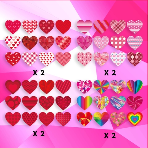 Valentine's Day Mother's Day Heart Envelope Seal Stickers Flower Pattern Glow In The Dark DIY Cupid Party Decoration Gift Labels Stickers