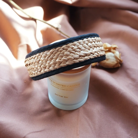 Knotted Raffia Straw Headband French Retro Woven Hairband For Women Vacation Beach Style Bohemian Hair Accessories