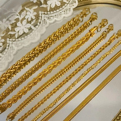 Pulsera De Cadena De Acero Inoxidable Vintage Hoja Torsión Cuerda Joyería Hip Hop Geométrica Para Mujeres Hombres