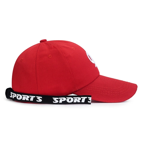 Baseball Cap Cotton Polyester Embroidered Letter R Sports Ribbon Strap Adjustable Fashion Streetwear Hat For Men Women