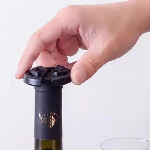 Tagliacapsule Per Vino Accessorio Apribottiglie Vino Rosso Portatile Rotondo Plastica Strumento Da Cucina Per Bar Nero