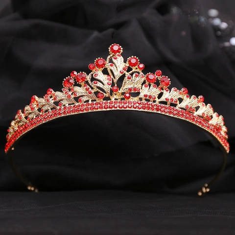 Bridal Crown Tiara Alloy Rhinestone Elegant Floral Leaf Design Wedding Party Hair Accessories For Women