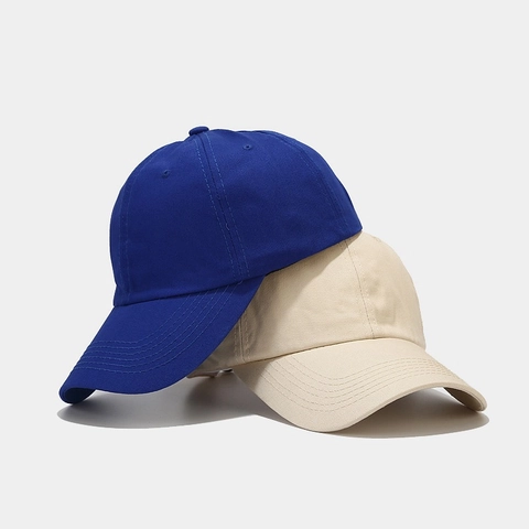 Casquette De Baseball En Coton Uni Minimaliste Ajustable Couleur Solid Protection Solaire Sport Unisexe Pour Extérieur