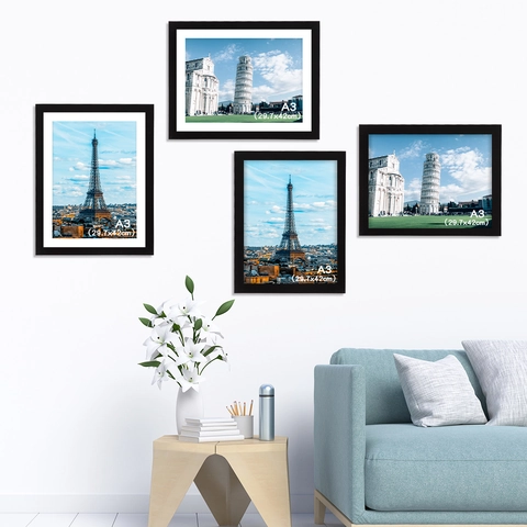 Marco De Fotos De PVC Minimalista Moderno Para Colgar En La Pared Pantalla De Escritorio Decoración De Oficina En Casa Cubierta HD