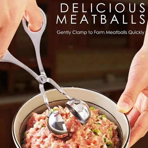 Stampo Per Polpette Pinza Acciaio Inossidabile Plastica Fai Da Te Polpette Pesce Molla Cucina Strumento