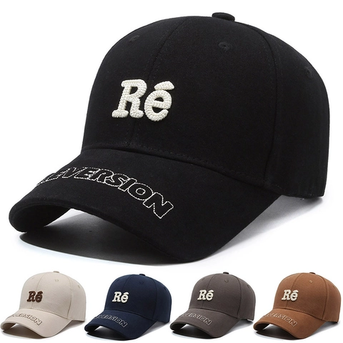 Casquette De Baseball Avec Lettres Brodées En Coton Réglable Chapeau De Soleil Pour Sports De Plein Air Unisexe