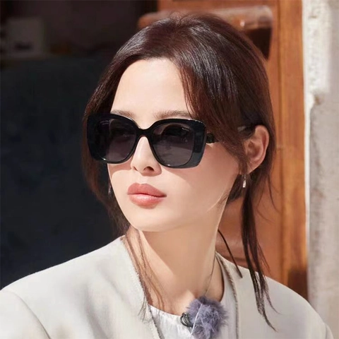 Μόδα Υπερμεγέθη Τετράγωνα Γυαλιά Ηλίου Cat Eye Προστασία UV400 Σκελετός PC Για Γυναίκες Άνδρες Vintage Trendy