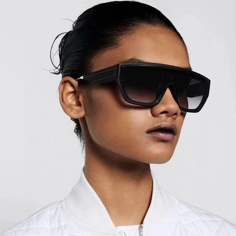 Oversized Shield Sunglasses Fashion Square PC Frame UV400 Protection Integrated Lens Outdoor Travel For Women Men