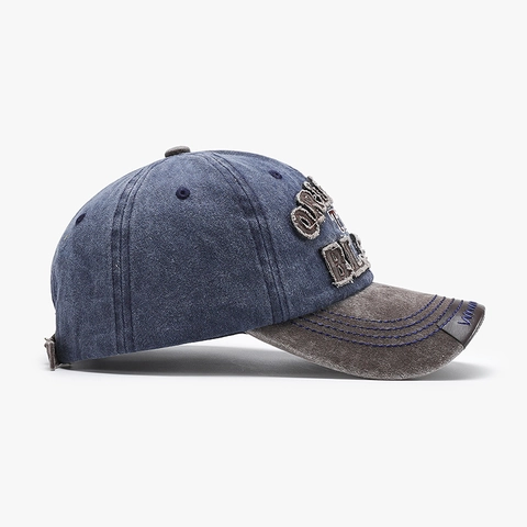 Cappello Da Baseball In Cotone Lavato Vintage Ricamo Lettere Regolabile Parasole Morbido Alla Moda Accessorio Unisex Per Esterno