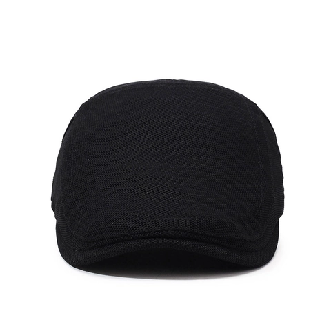 Ademende Mesh Katoenen Platte Pet Verstelbare Retro Gatsby Pet Voor Heren Zomer Zonbescherming